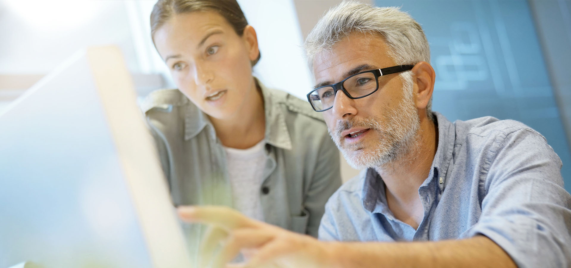 Six individuals collaborating on a project